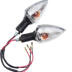 2 indicadores intermitentes delanteros o traseros para motocicleta, compatibles con KTM 990 690 Adventure Super Duke SMT SMC Enduro (transparente) 2 indicadores intermitentes delanteros o traseros para motocicleta, compatibles con KTM 990 690 Adventure Super Duke SMT SMC Enduro (transparente)