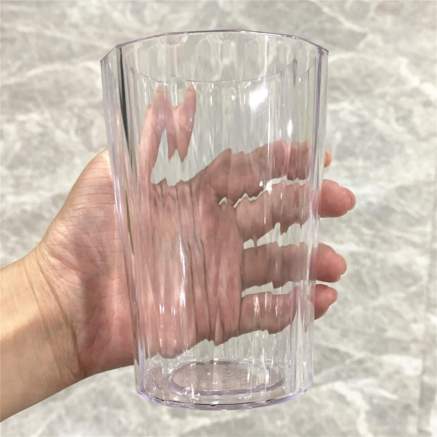 Vasos de plástico transparente para beber 12 vasos para beber – Vasos de plástico de 13 oz – Vasos de plástico reutilizables sin BPA