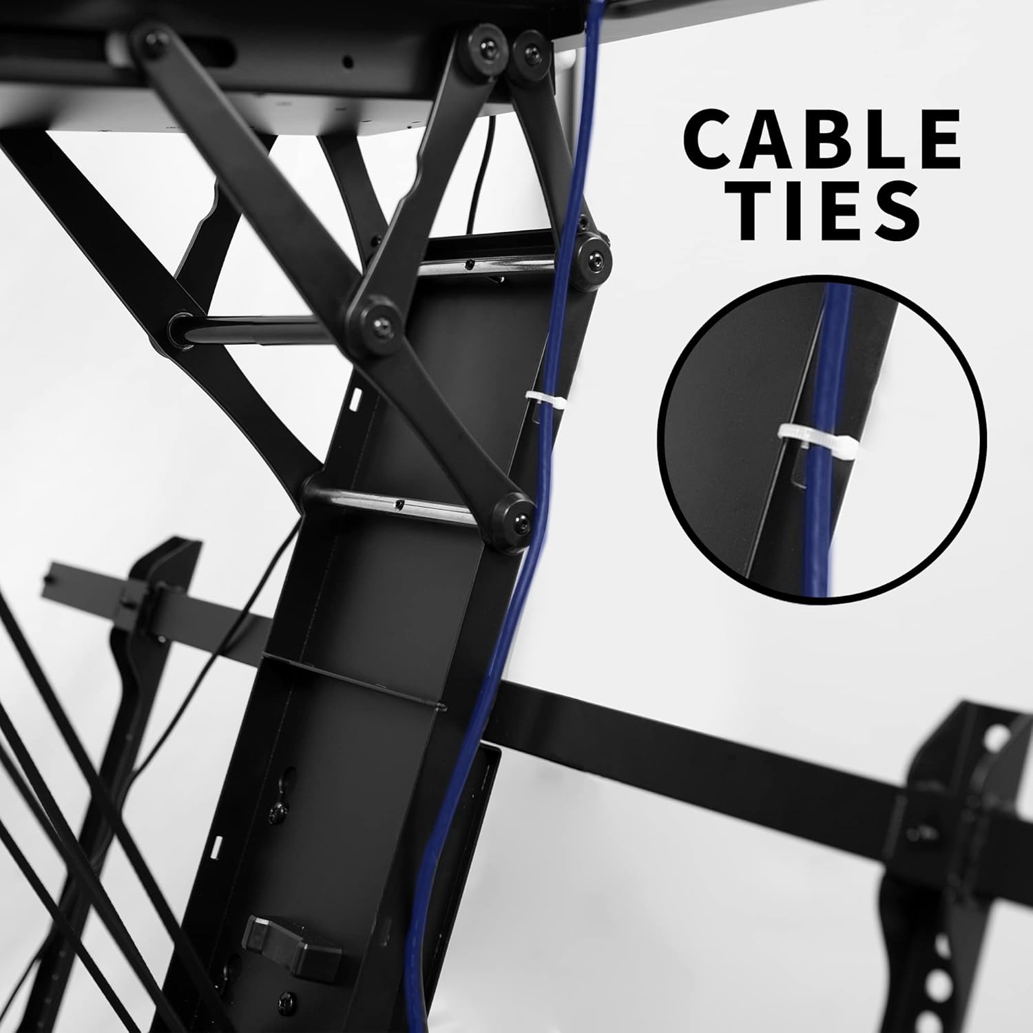 VIVO Soporte de techo eléctrico para TV para pantallas de 40 a 85 pulgadas, soporte VESA de techo inclinado motorizado abatible grande, paquete