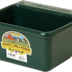 Little Giant Mini alimentador de plástico  Alimentador de valla  Alimentador de cabra  Cubo duradero y montable para ganado  Fabricado en Estados Little Giant Mini alimentador de plástico  Alimentador de valla  Alimentador de cabra  Cubo duradero y montable para ganado  Fabricado en Estados