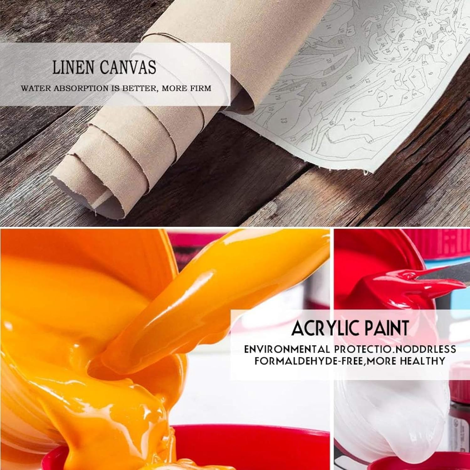 PIPISKY Kits de pintura por números para adultos, árbol colorido, kits de pintura por números sobre lienzo, suministros de pintura al óleo para