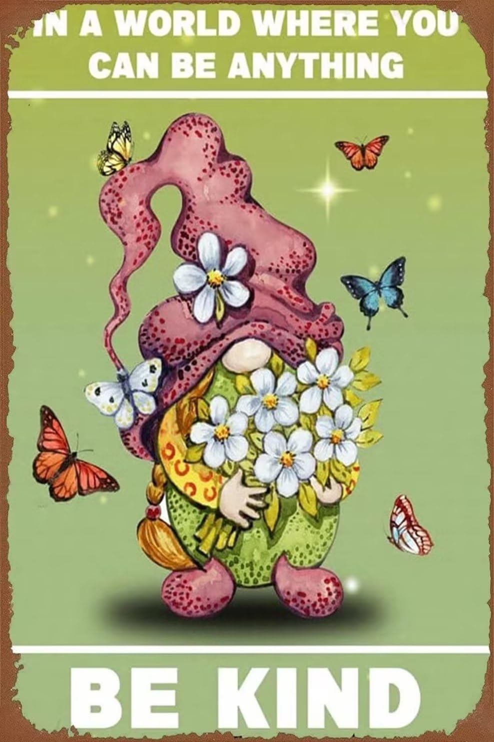 Be Kind Gnome – Rompecabezas de madera de 1000 piezas para adultos, familia y ancianos, juego de rompecabezas para decoración de arte familiar,