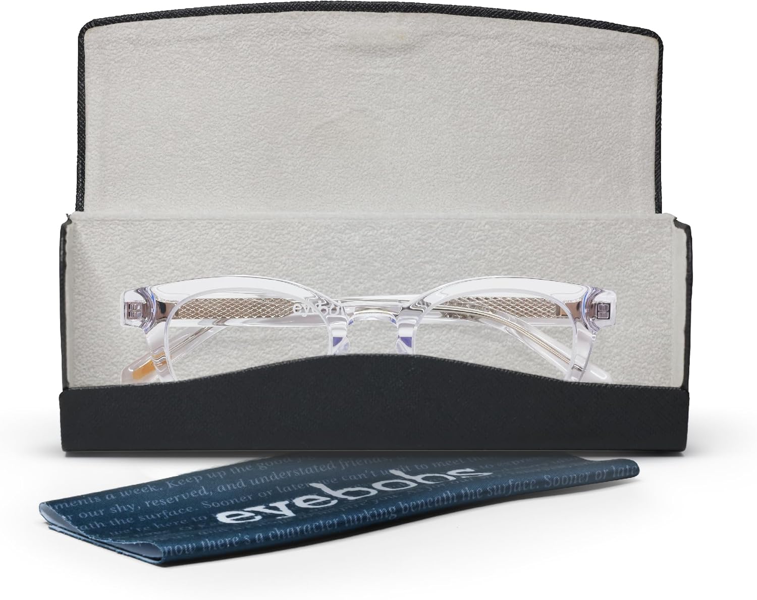 eyebobs – Waylaid (Wide)  Premium Reading Glasses for Men and Women  Round Frame for Wide Faces  Available in 0.0x – 4.0x