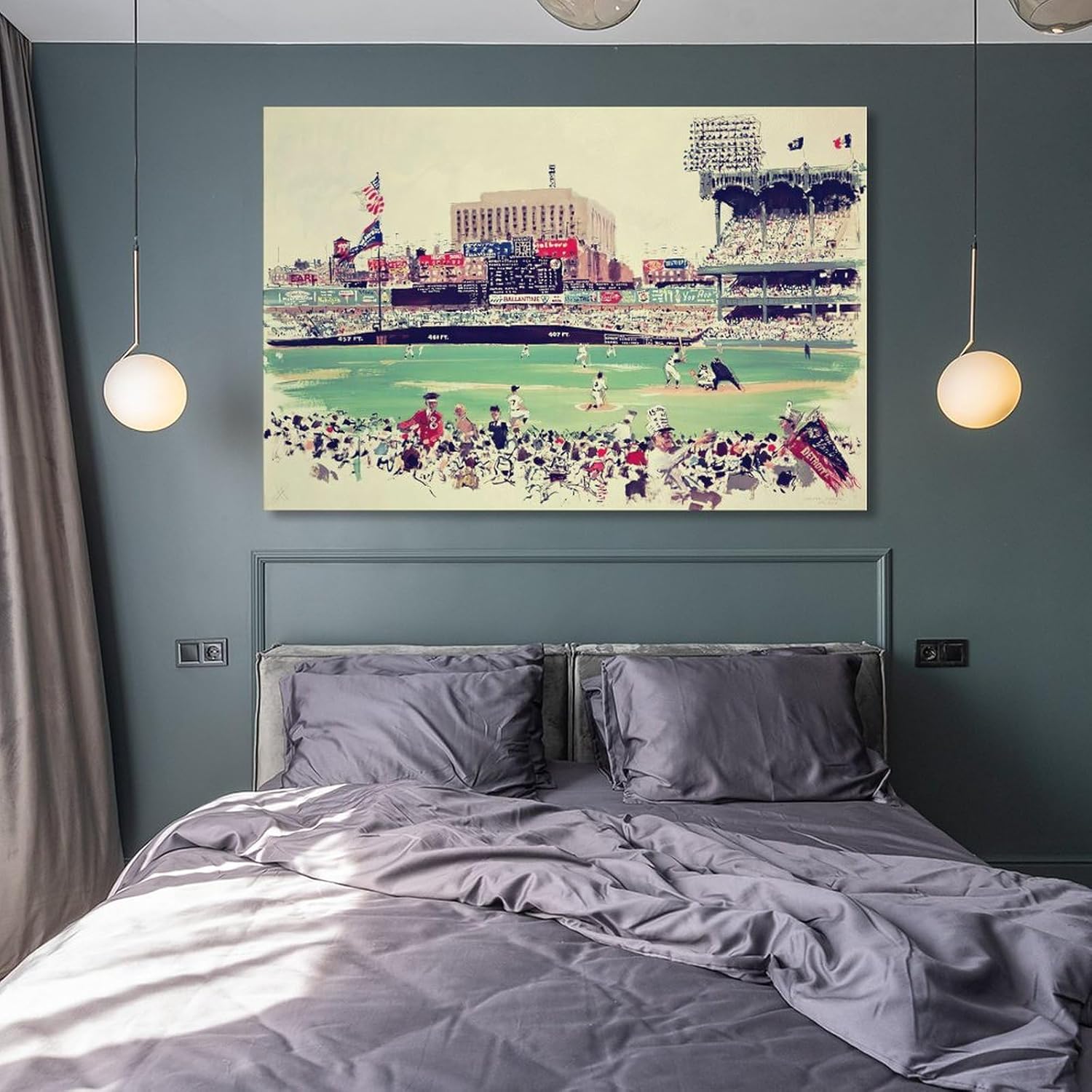 Póster de pintura abstracta del estadio de los Yankees de Nueva York, pinturas artísticas de pared, lienzo, decoración de pared, decoración del