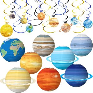 38 linternas de papel colgantes del sistema solar, planetas colgantes espaciales, decoraciones de remolinos para cumpleaños, espacio, galaxia, 38 linternas de papel colgantes del sistema solar, planetas colgantes espaciales, decoraciones de remolinos para cumpleaños, espacio, galaxia,