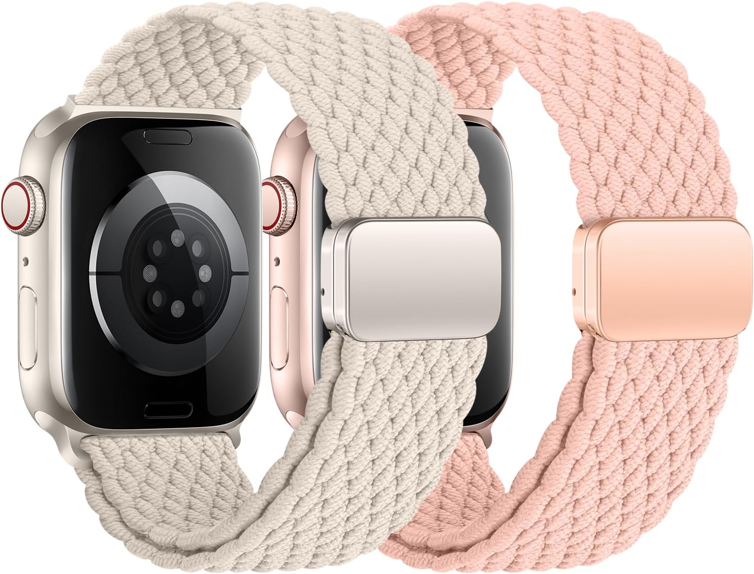 Correas trenzadas compatibles con Apple Watch Band de 1.496 pulgadas, 1.575 pulgadas, 1.614 pulgadas, 1.654 pulgadas, 1.732 pulgadas, 1.772