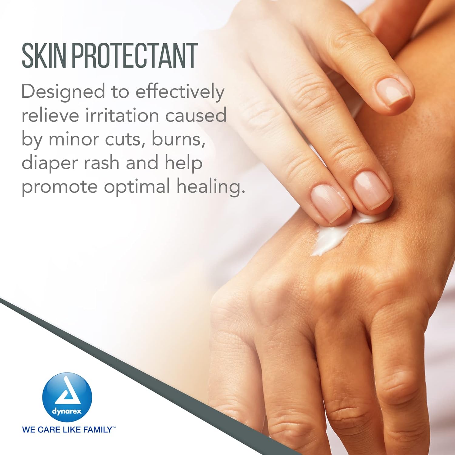 Dynarex Vitaminas A & D Ungüento sin lanolina  Vitamina A y D ungüento protector para cortes menores, quemaduras, sarpullido del pañal y piel seca