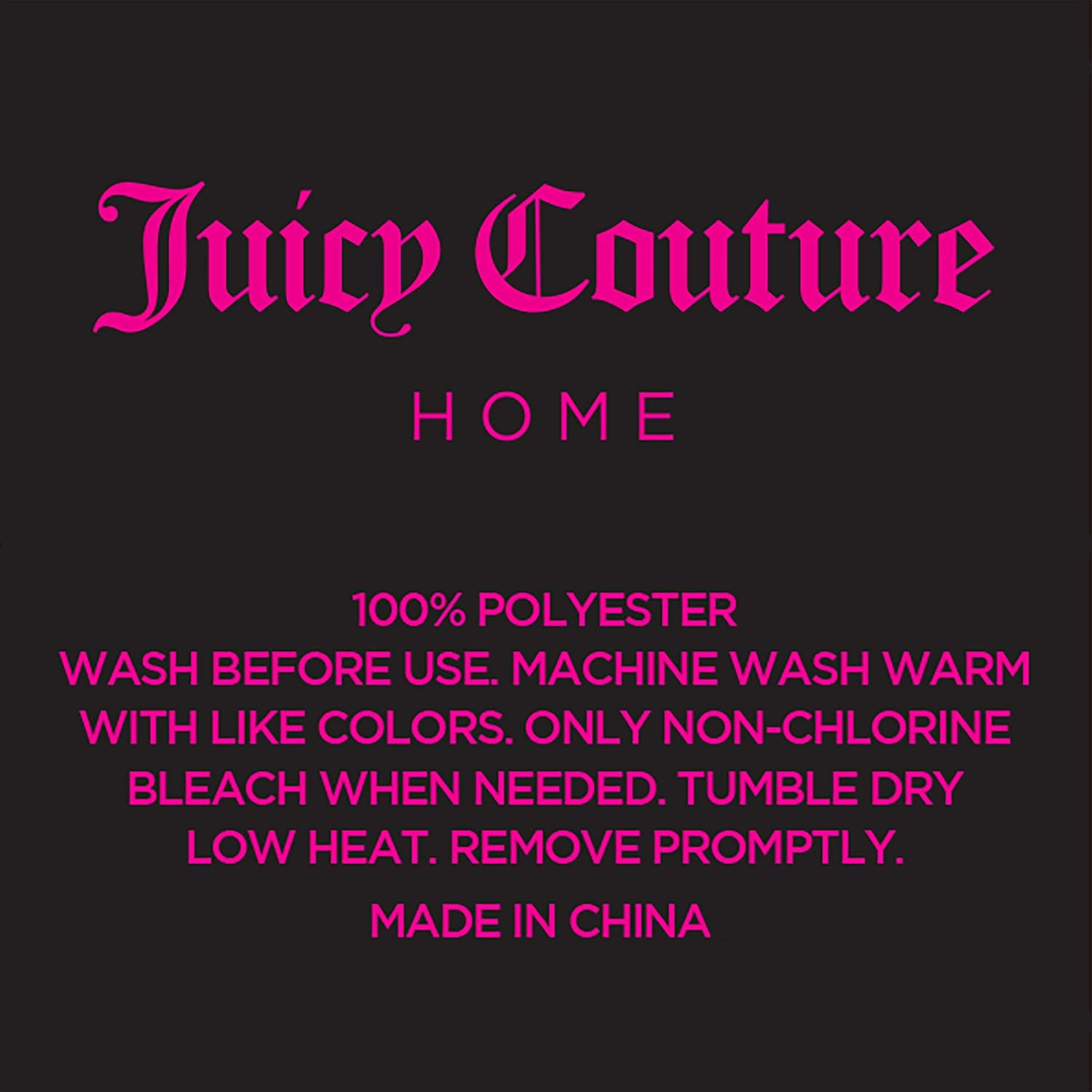 Juicy Couture Juego de sábanas de satén de tamaño individual, juego de sábanas de satén sedoso de bolsillo profundo con 1 sábana bajera, 1 sábana