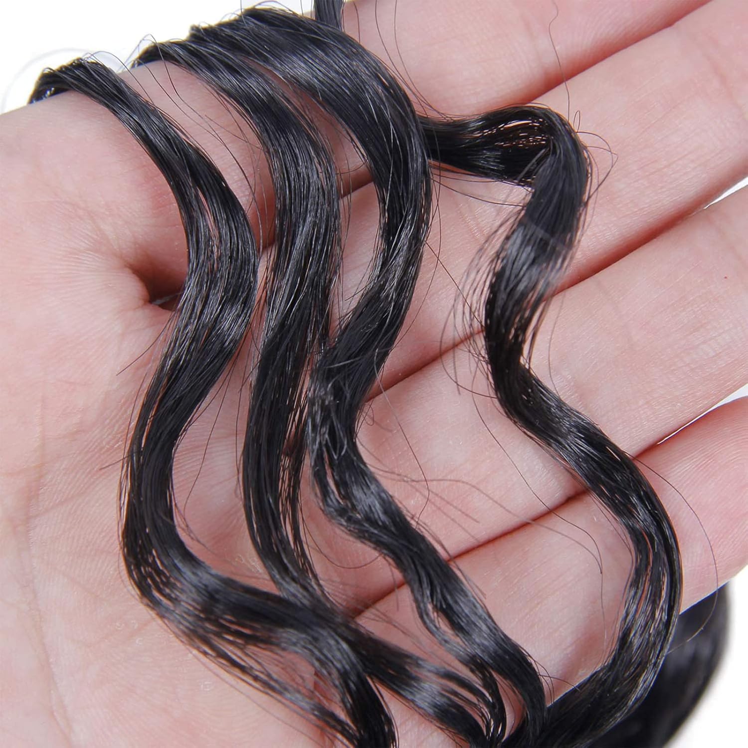 Paquete de 8 paquetes de cabello rizado de ganchillo GoGo, rizado para mujer, cabello trenzado de onda profunda, extensiones de cabello sintético