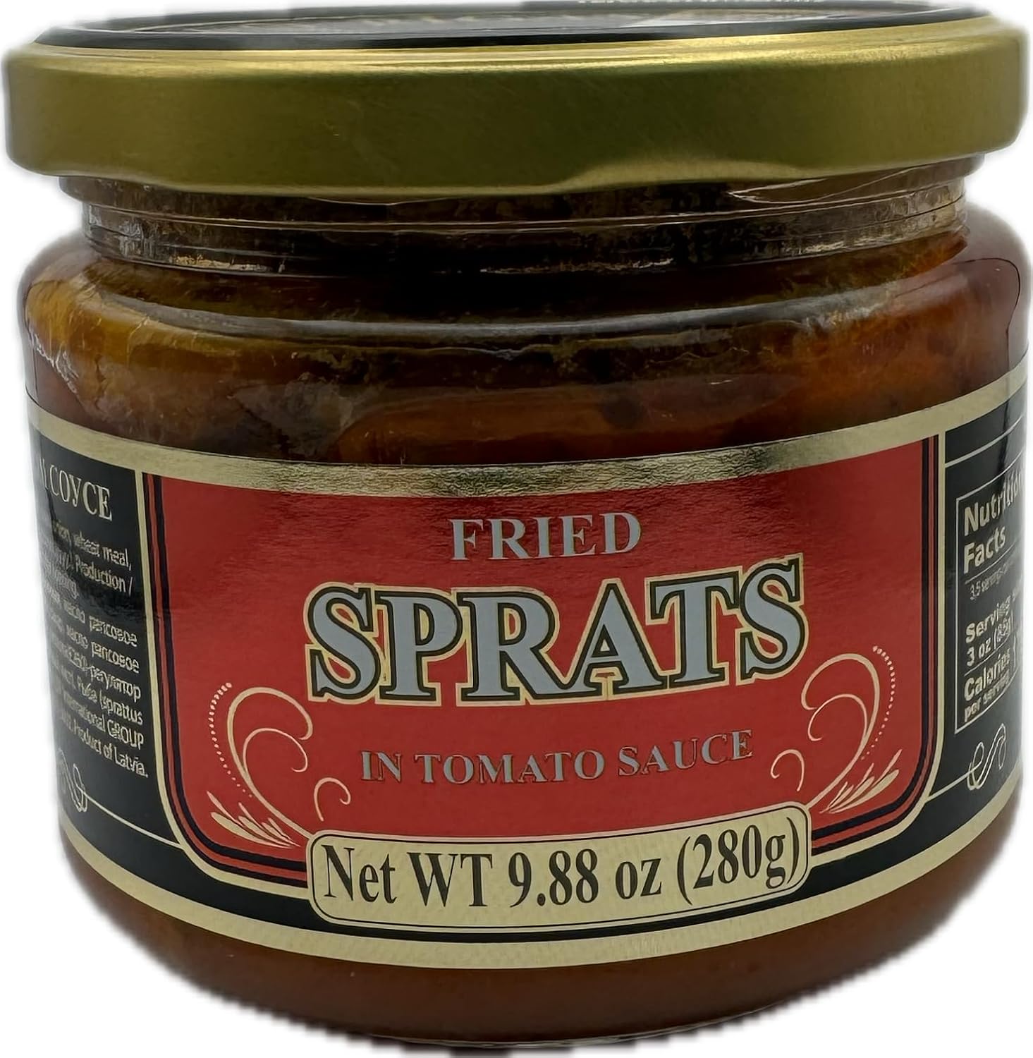 Riga Gold Espadines Fritos en Salsa de Tomate JAR 9.88 oz (Pack 12)