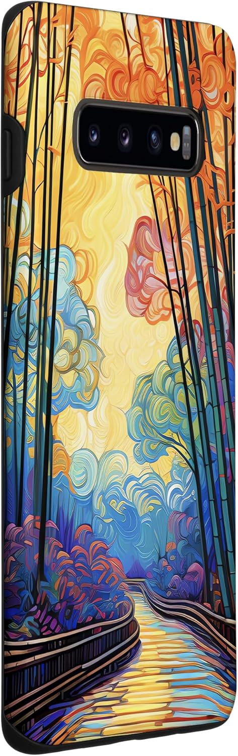 Galaxy S10+ Bamboo Brilliance A Chromatic Adventure in the Forest Case