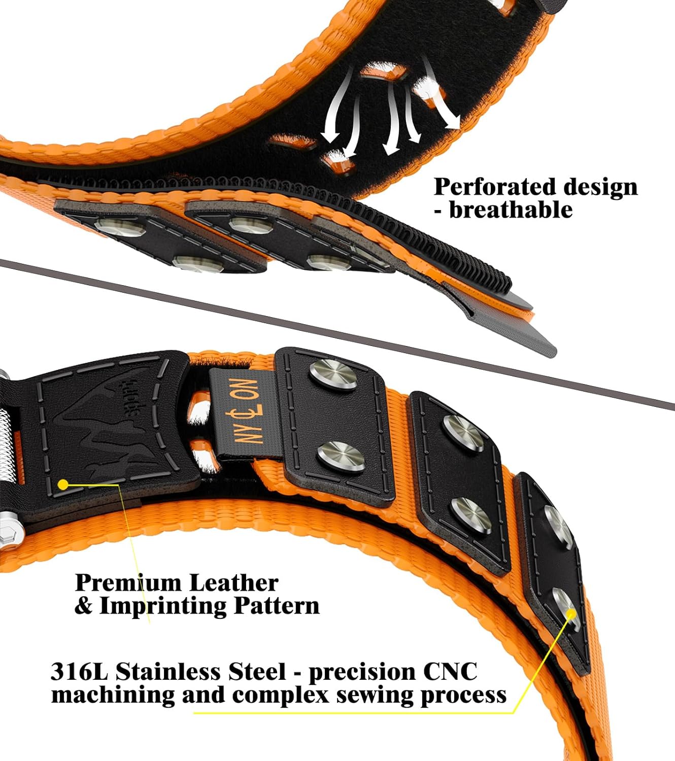 Caseultra Correa deportiva de nailon compatible con Apple Watch Band de 1.732 pulgadas1.654 pulgadas, correa militar extra ancha para hombres,