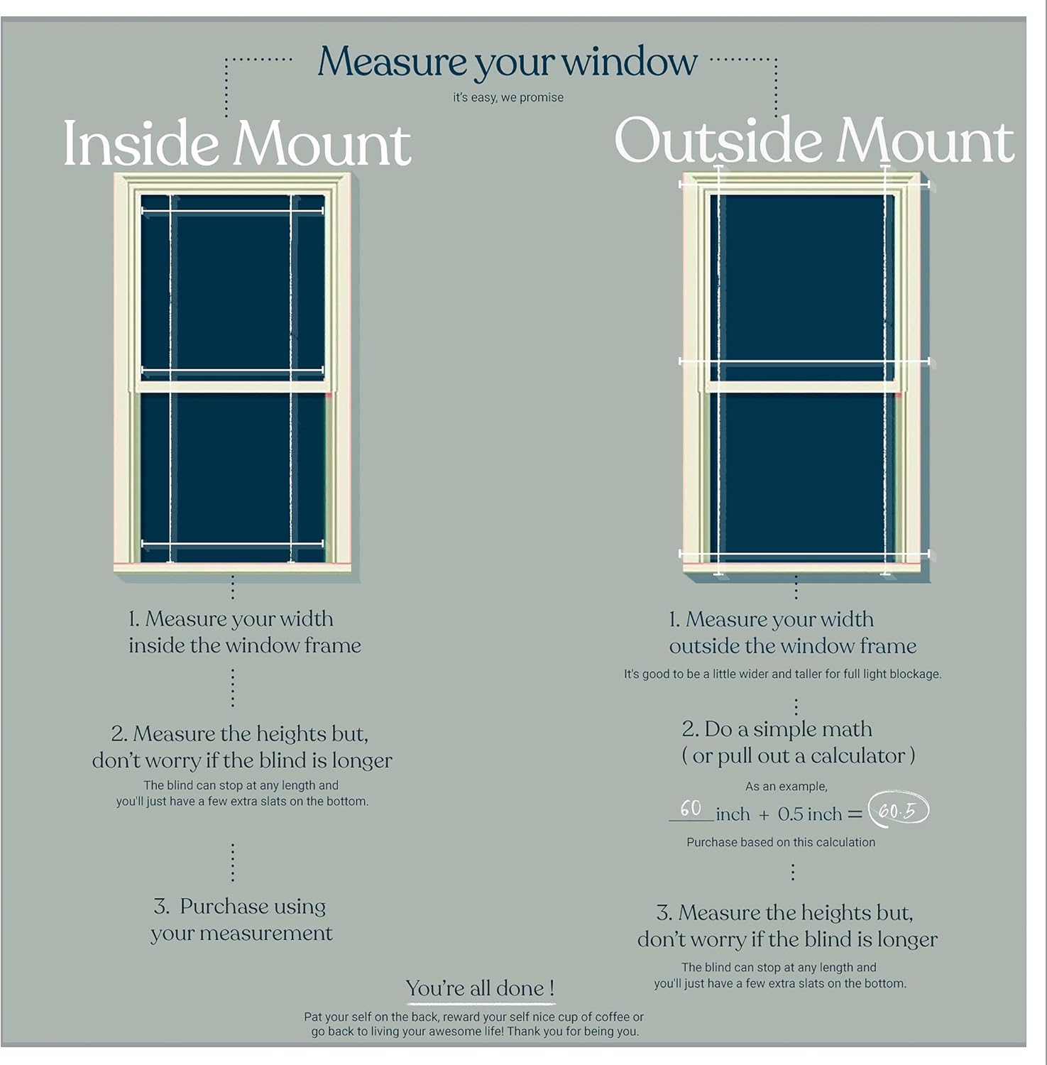 MOOD Mini persianas  Persianas de 34 pulgadas para ventanas  Tratamiento de ventana de vinilo inalámbrico de 1 pulgada  Blanco alabastro  34 x 60