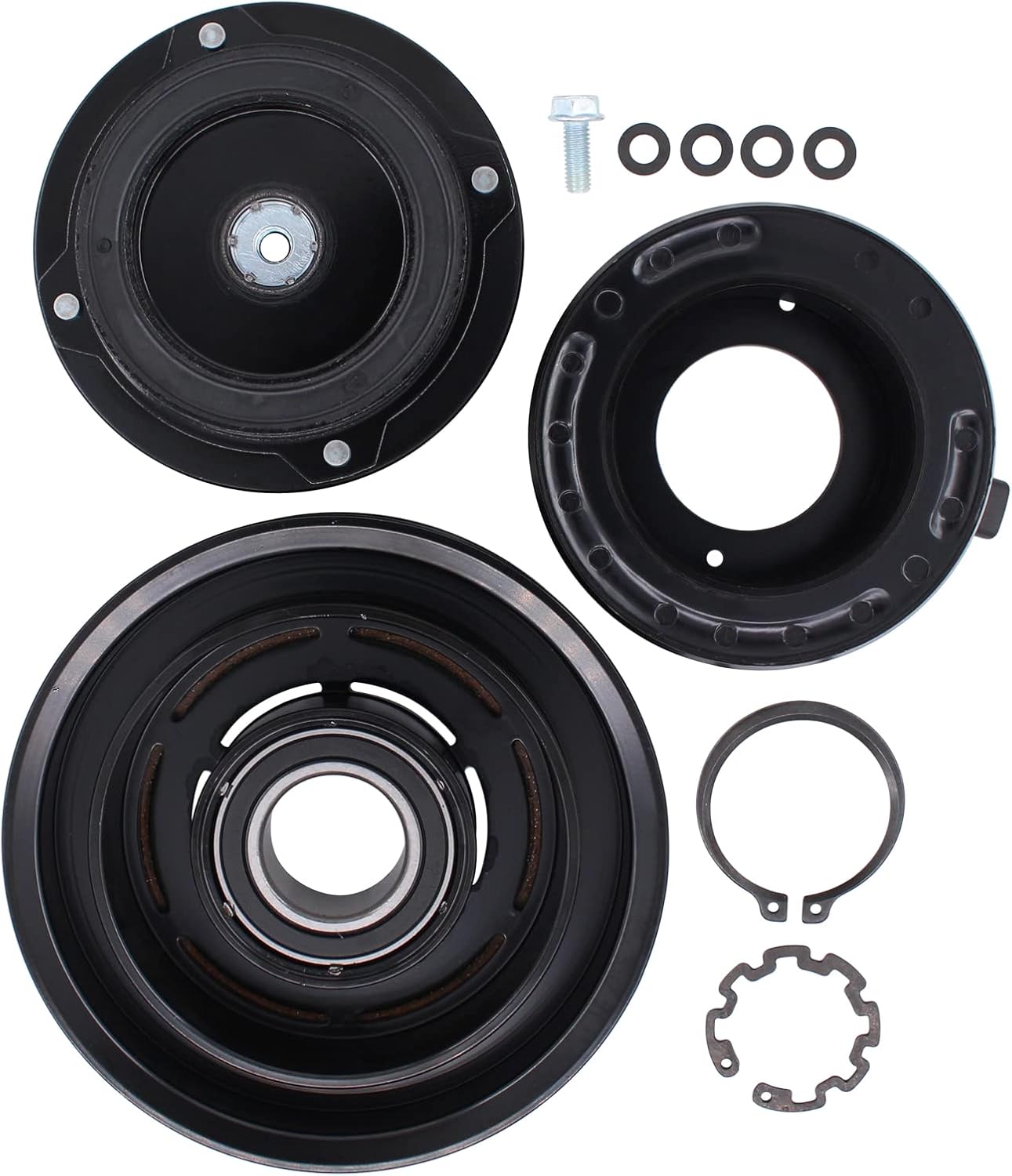 XtremeAmazing Kit de ensamblaje de embrague de compresor de CA AC para Honda Odyssey 3.5L 2005-2007 Pilot Ridgeline Accord Acura TL MDX