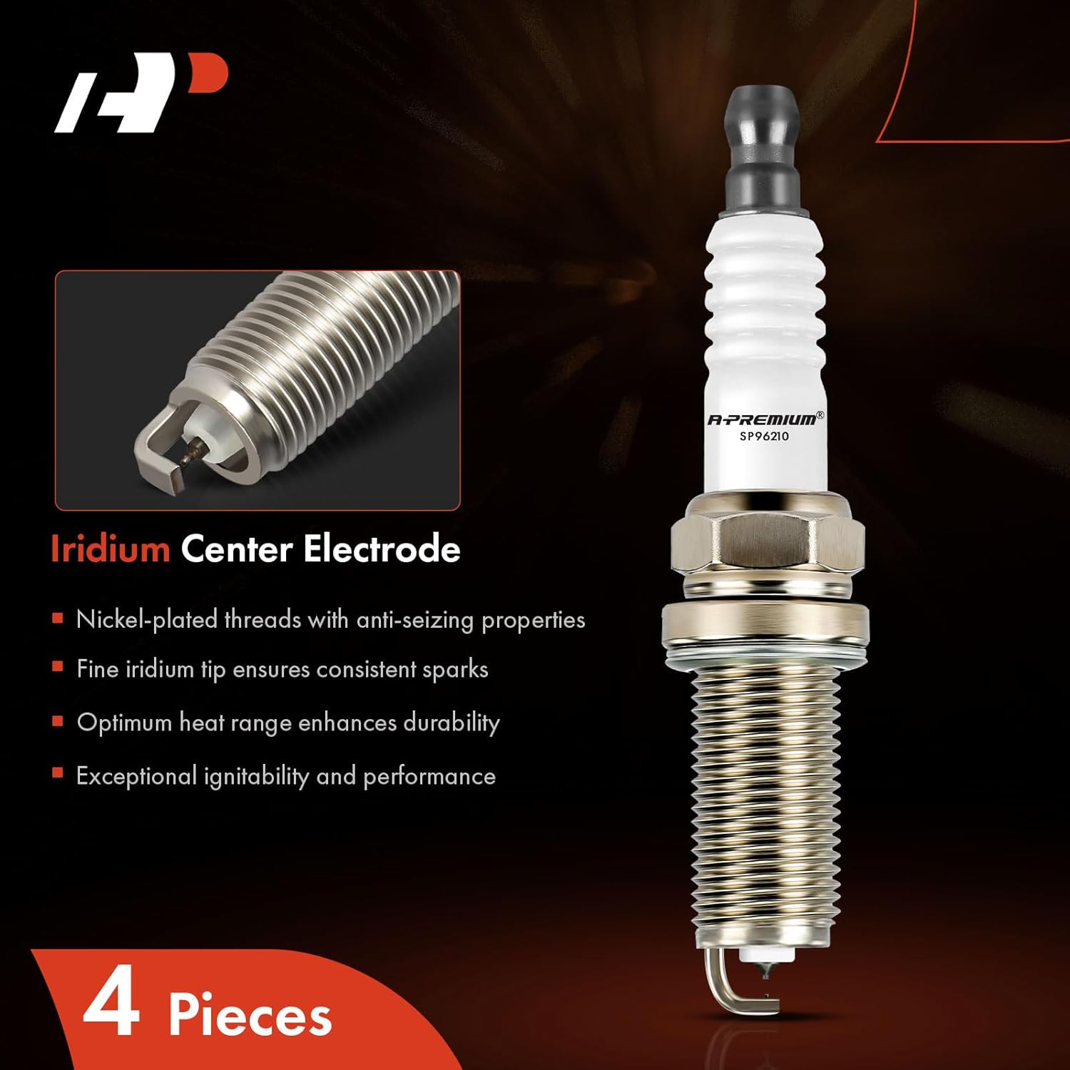 A-Premium Bujías de iridio dobles compatibles con Toyota Camry 2018-2020, RAV4 2019-2020, Corolla 2019-2020, Highlander 2020, Avalon 2019-2020 y