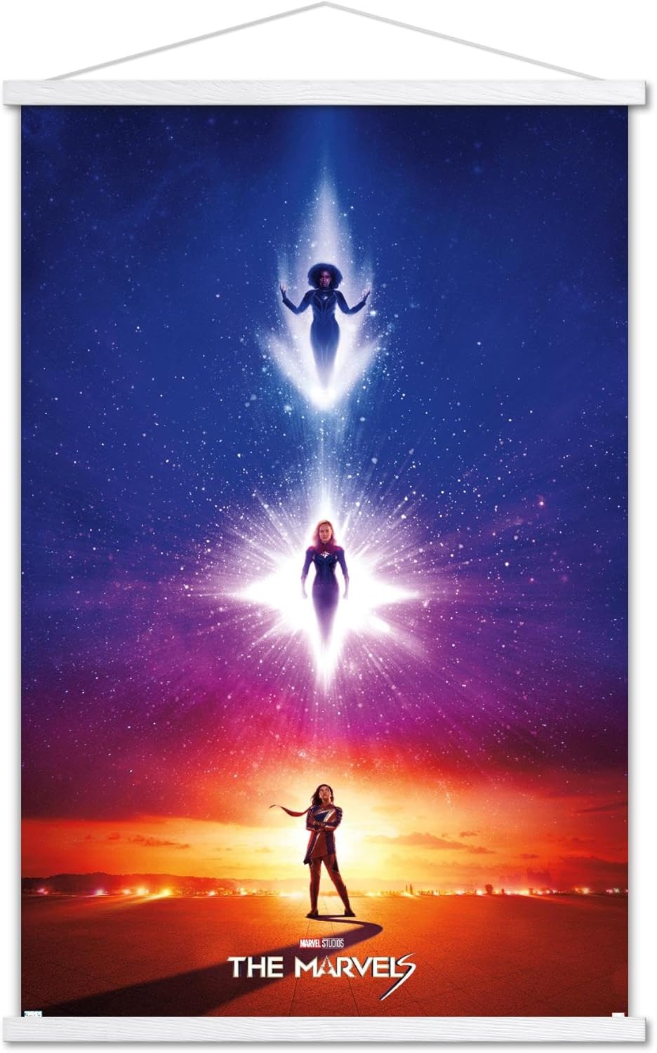 Trends International Marvel The Marvels – Póster de pared de una hoja con marco magnético