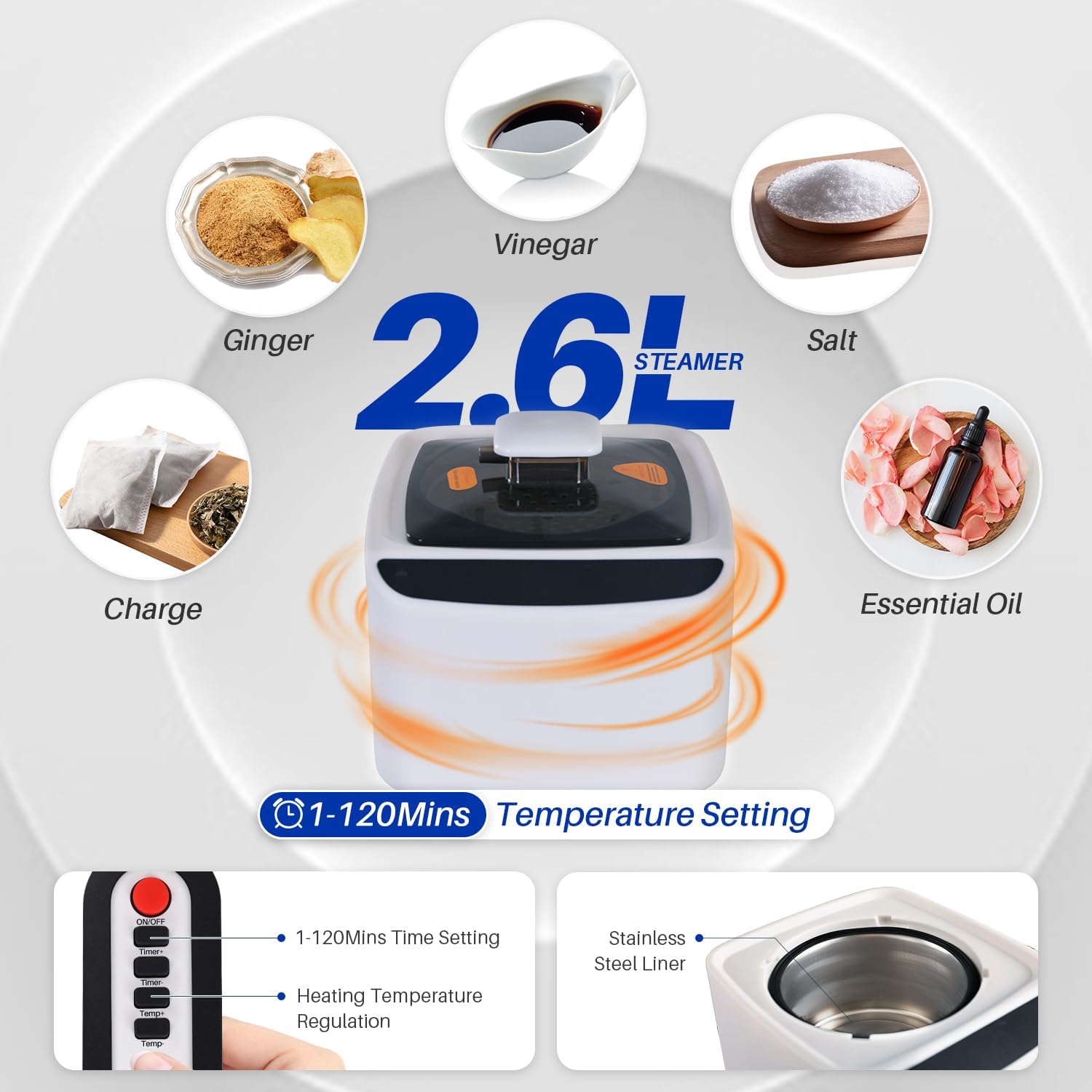 TOREAD Sauna de tamaño completo 600D lona, tienda de sauna plegable de vapor portátil con generador de vapor de 2.6L 1000W control remoto