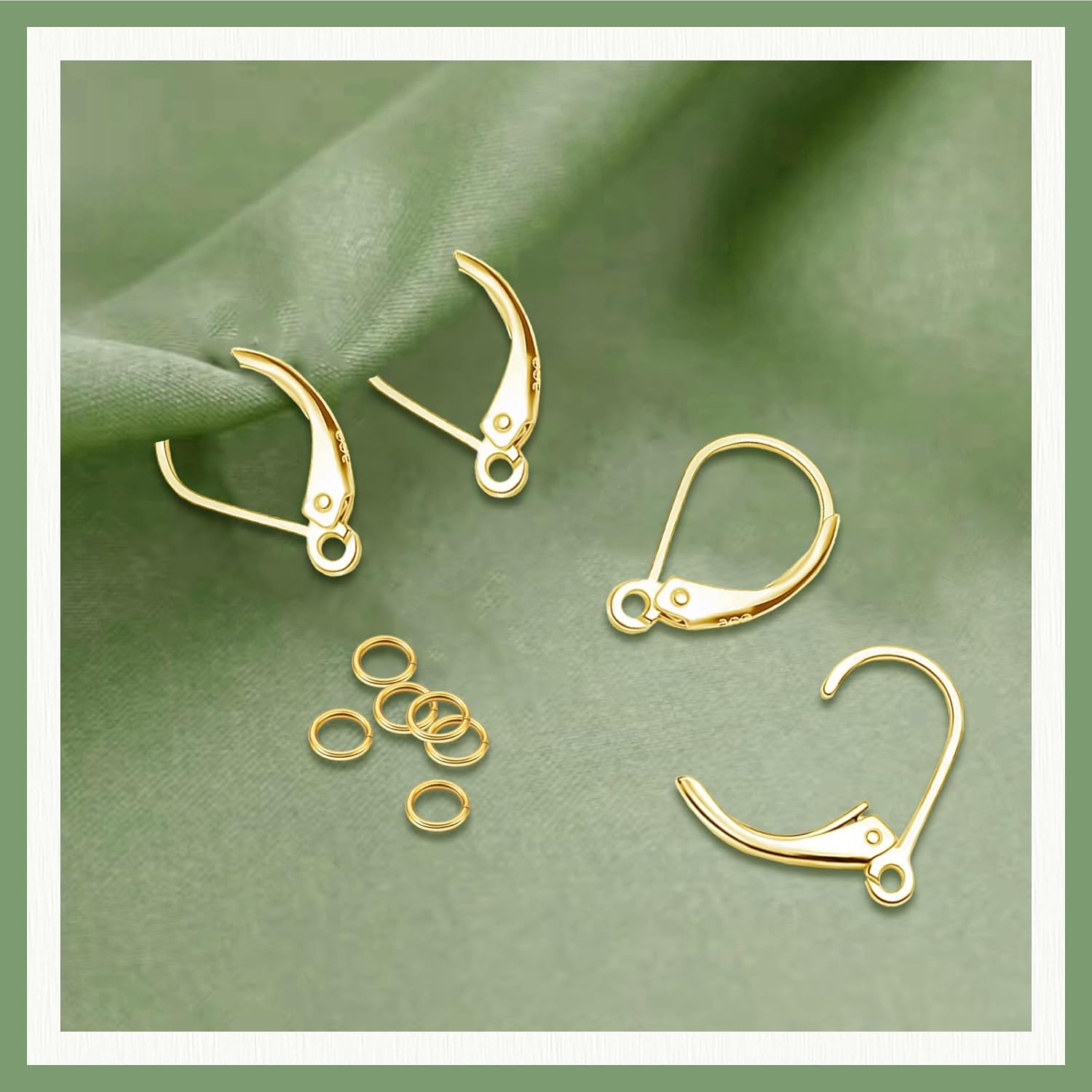 Ganchos para aretes de plata de ley 925, ganchos hipoalergénicos para aretes franceses, alambre colgante intercambiable, conector de aretes de clip