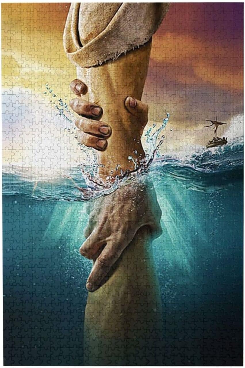 Jesus Give Me Your Hand – Rompecabezas de 1000 piezas para adultos y niños, rompecabezas para adultos y niños, rompecabezas para adultos, juego de