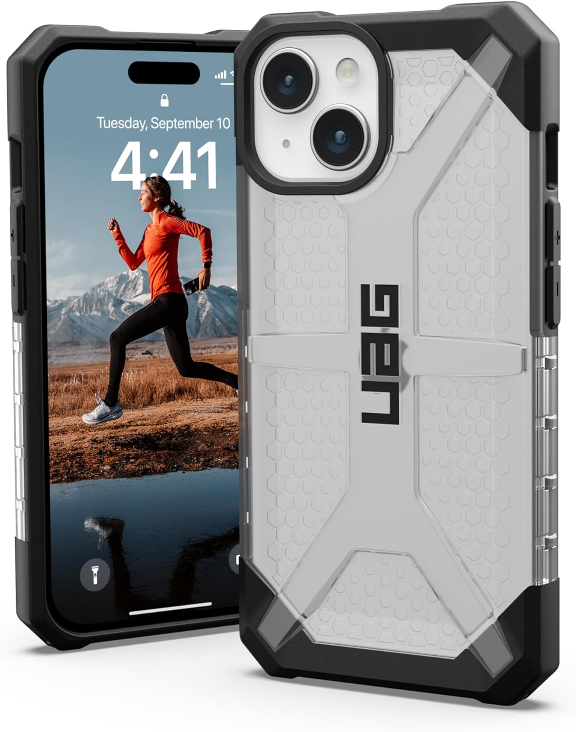 URBAN ARMOR GEAR UAG – Funda diseñada para iPhone 15, paquete de 6.1 pulgadas con cordón cruzado UAG para teléfono civil de 0.276 in, correa