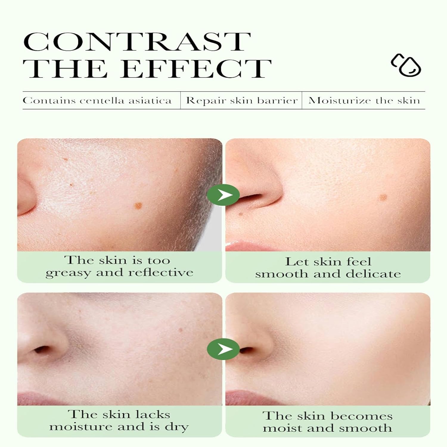 Centella Asiatica Repair Crema facial hidratante facial profundamente nutritiva e hidratante crema de día y noche calma la sequedad Levantando