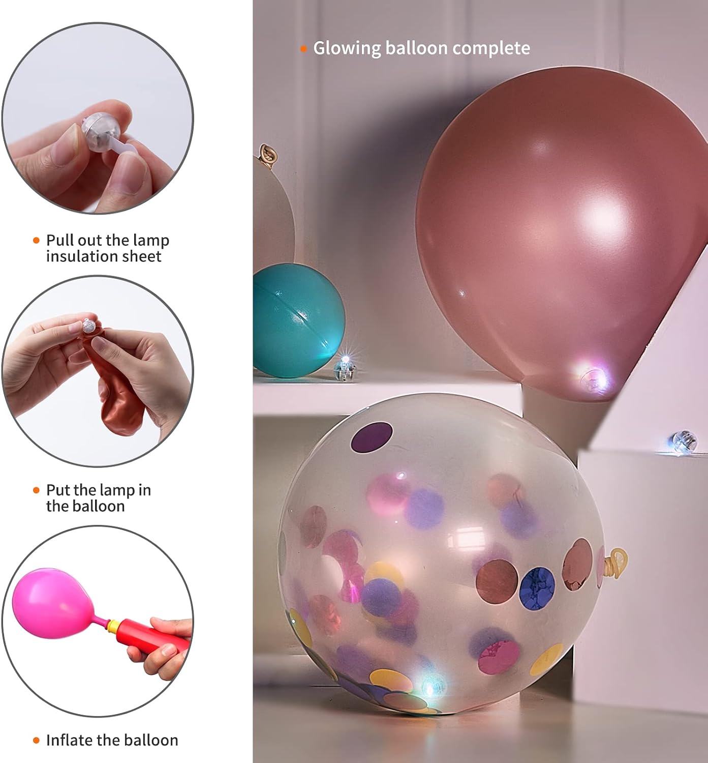 Aogist 100 luces de globo verde, mini bola impermeable de largo tiempo de espera, lámpara LED redonda para linterna de papel, fiesta, boda,
