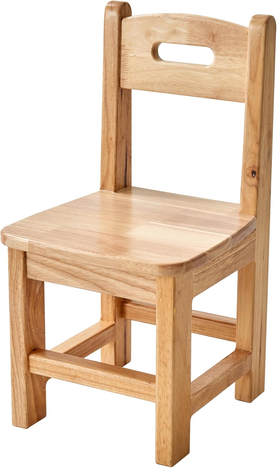 Juego de sillas de madera maciza de madera pura para niños, jardín de infantes y muebles para el hogar de los niños (2 mismas sillas)