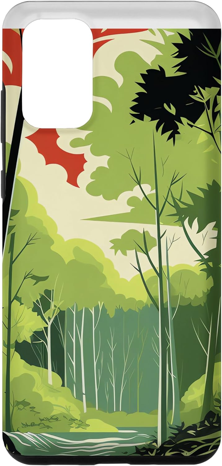 Galaxy S20+ Bamboo Radiance Awakens Vibrant Brilliance Serene Greenery Case