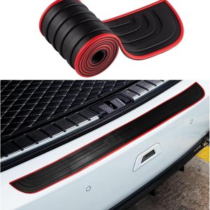 Protector de parachoques trasero de automóvil, accesorio de goma resistente a los arañazos para la entrada de la puerta del maletero, protector Protector de parachoques trasero de automóvil, accesorio de goma resistente a los arañazos para la entrada de la puerta del maletero, protector