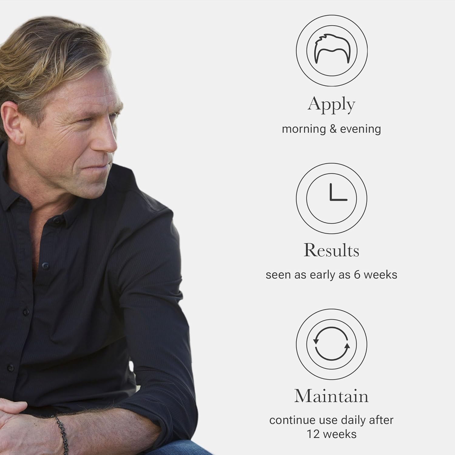NULASTIN Tratamiento de suero vibrante para el cuero cabelludo y la barba para hombre con Elastaplex para un cabello más grueso, de aspecto más