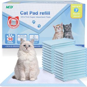 Almohadillas de arena para gatos absorbentes superiores, 50 unidades, repuesto genérico compatible con el sistema de arena Tidy Cat Breeze de 16.9 x Almohadillas de arena para gatos absorbentes superiores, 50 unidades, repuesto genérico compatible con el sistema de arena Tidy Cat Breeze de 16.9 x