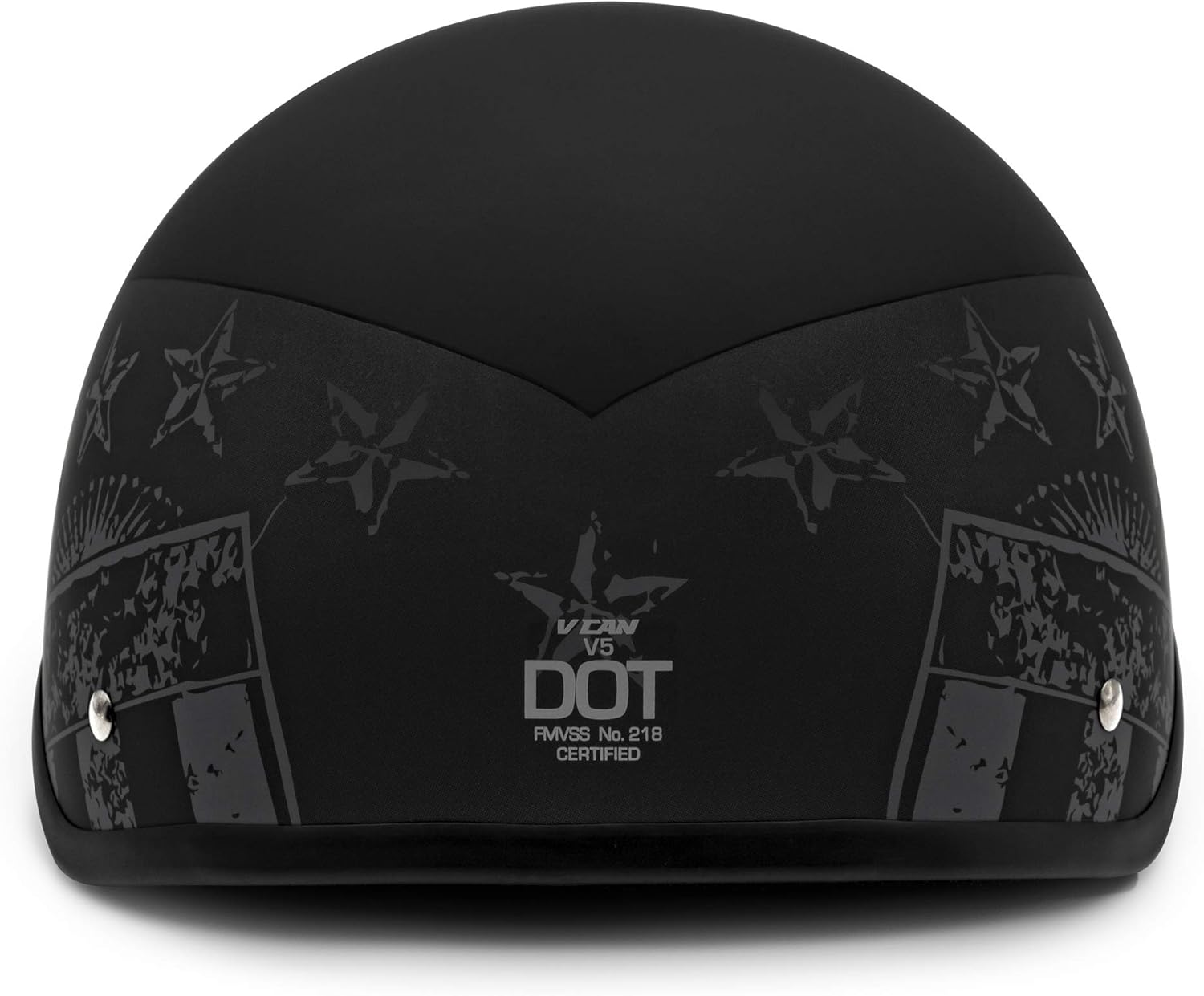 VCAN Cruiser – Casco de motocicleta sólido, cobertura de media cara