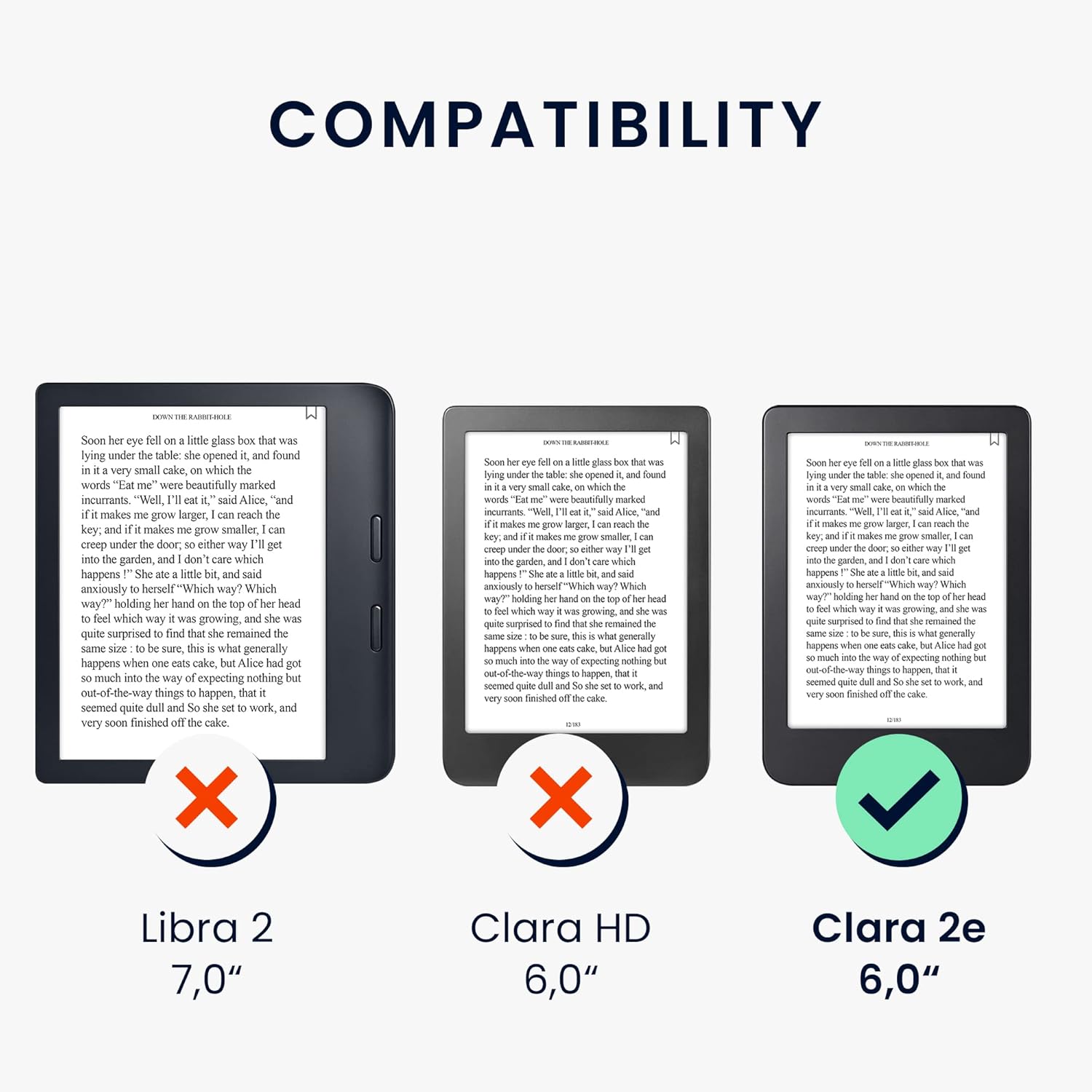 kwmobile Funda compatible con Kobo Clara 2E  Tolino Shine 4 – Funda para lector electrónico – Travel Outline Grey