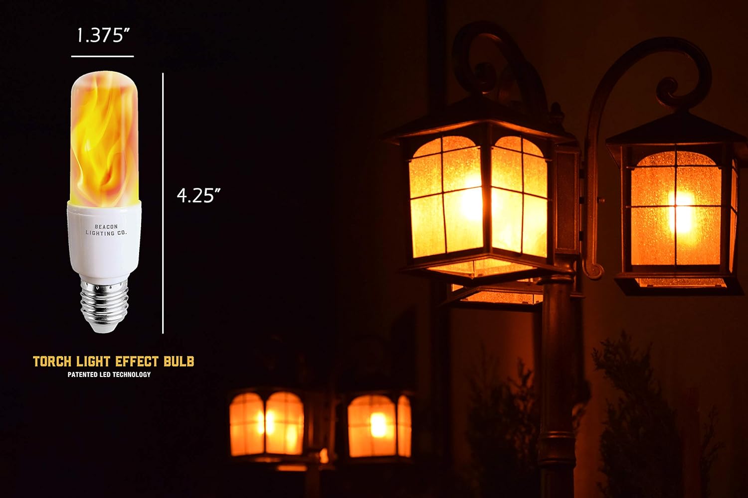 Bombillas LED con efecto de llama, bombillas LED E26 con sensor de gravedad, bombilla de noche con llama para festividades, para el hogar, hoteles,