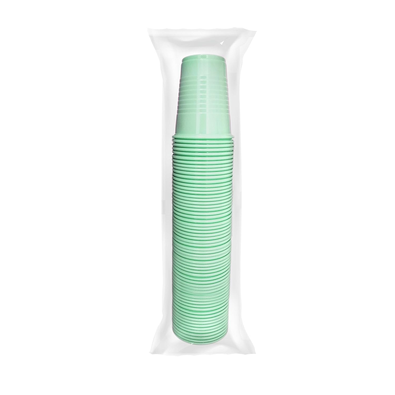 Vasos desechables de plástico de 5 onzas, 1000 unidades (verde menta)