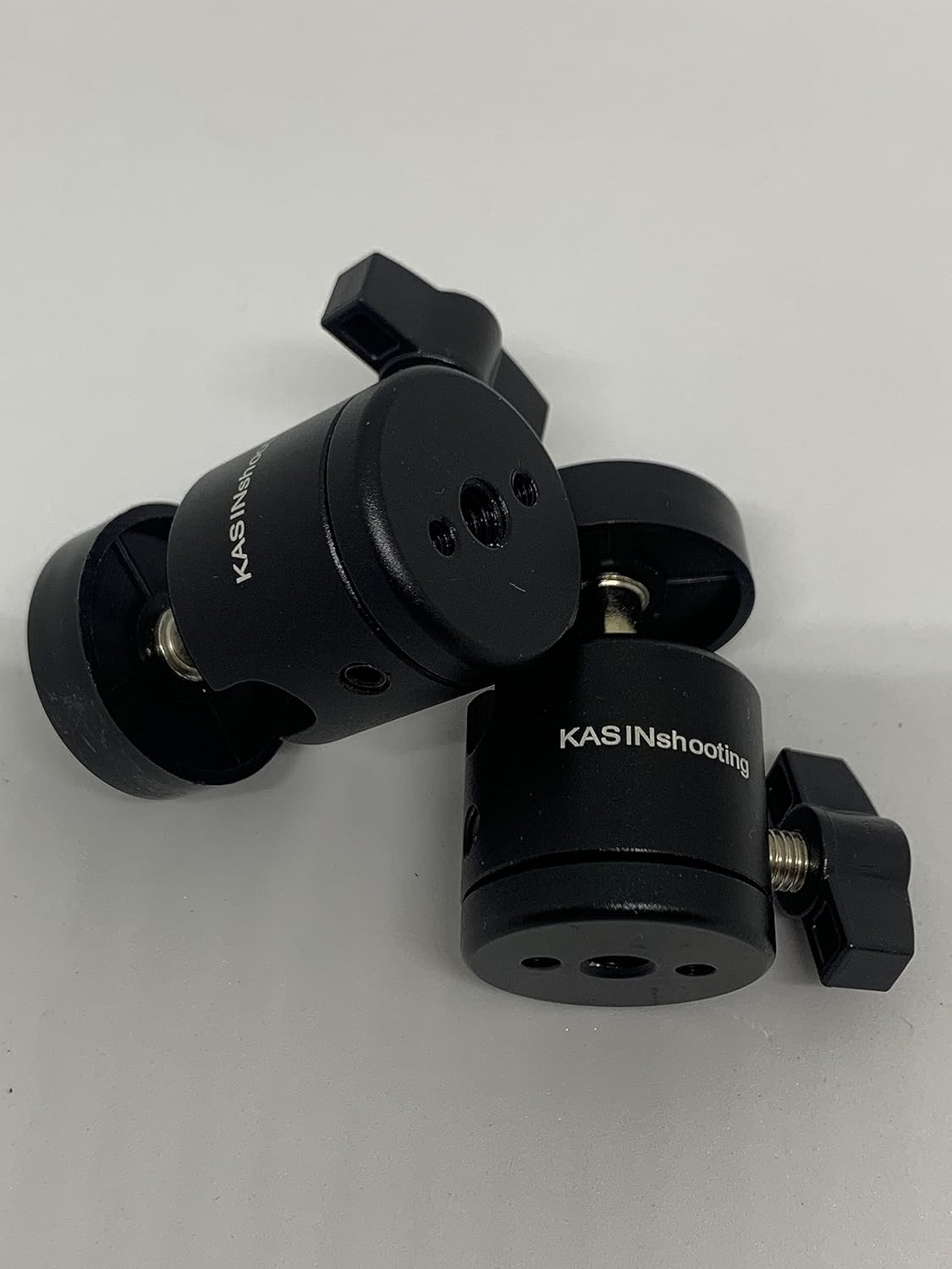 KASINshooting Paquete de 2 adaptadores de trípode monopié Hot Shoe 14 “Mini cabeza de bola para video digital Insta360 Smartphone Go Pro Cámara