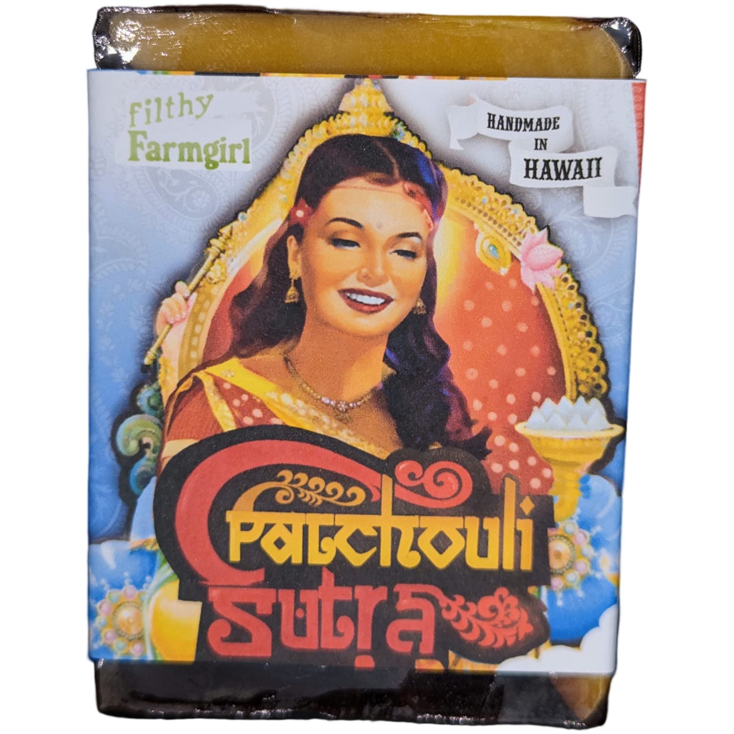 Pachulí Sutra BAR JABÓN Mantequilla de cacao Naranja Pachulí Tumérico por Filthy Farmgirl