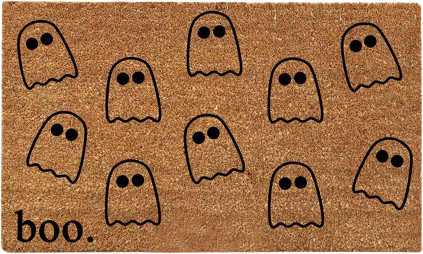 Ghost Boo – Felpudo decorativo para otoño, Halloween, vacaciones, tapete para interiores y exteriores, tapete de Halloween 01-D, 23.6 pulgadas de