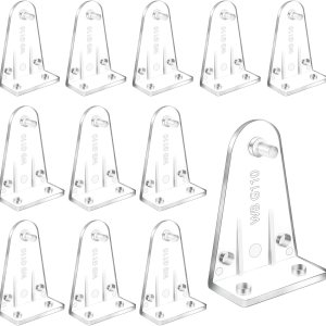 12 soportes de sujeción para persianas de plástico transparente de 2 pulgadas, ganchos de sujeción para riel inferior, clips de repuesto para 12 soportes de sujeción para persianas de plástico transparente de 2 pulgadas, ganchos de sujeción para riel inferior, clips de repuesto para