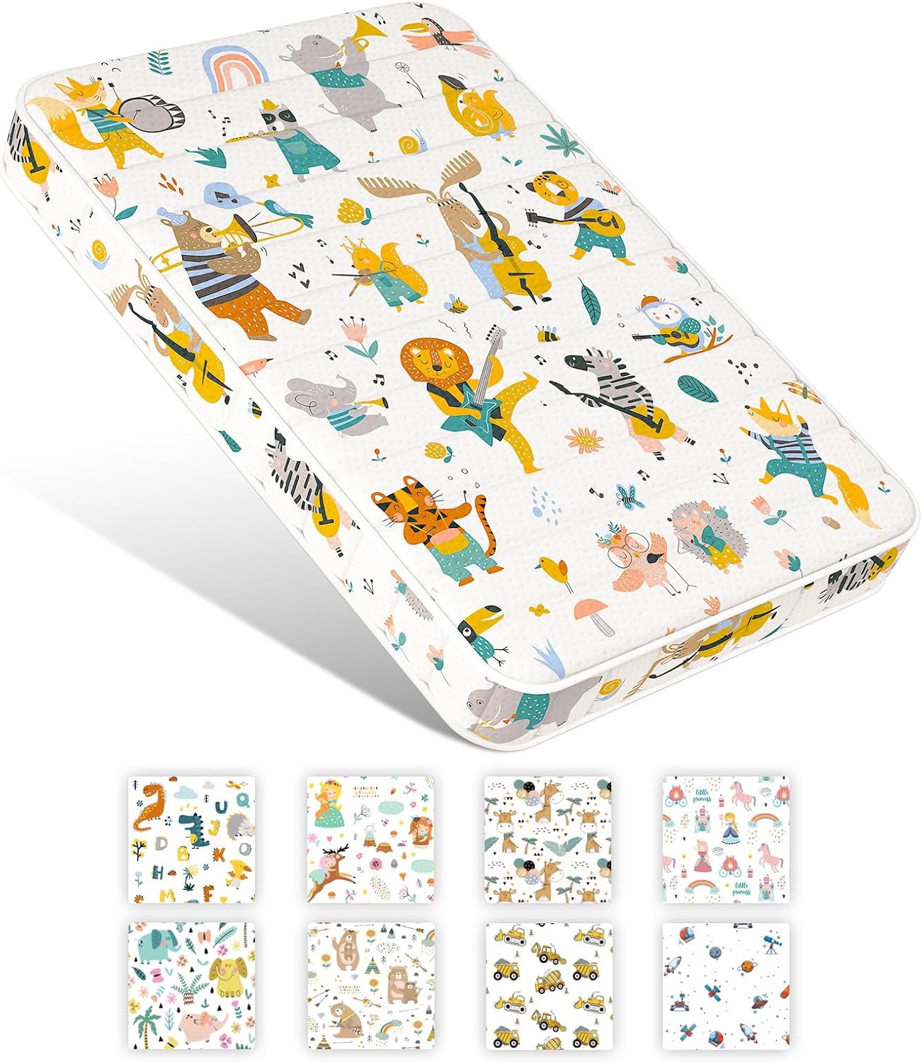 Pack n Play – Colchón acolchado y ajustado, 38 x 26 pulgadas, suave y portátil, para niños pequeños, refuerzo de bordes sin huecos, paquete y juego