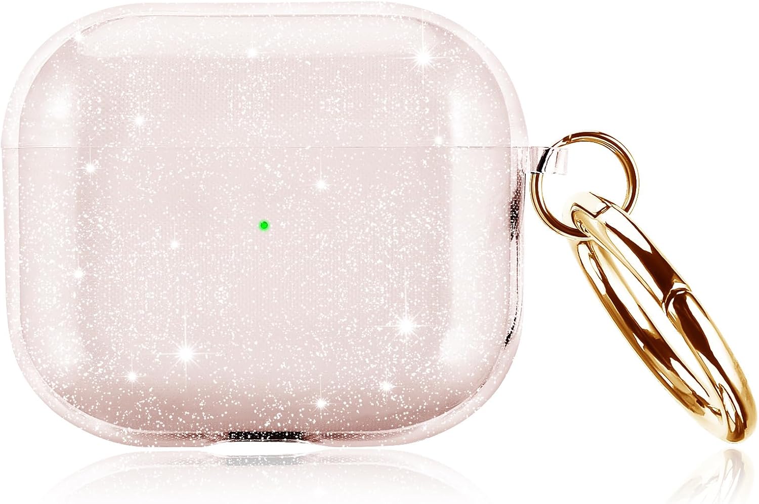 AIRSPO Funda para Airpods 3, funda protectora de TPU suave y transparente compatible con Apple AirPods de 3 generación, funda de carga inalámbrica