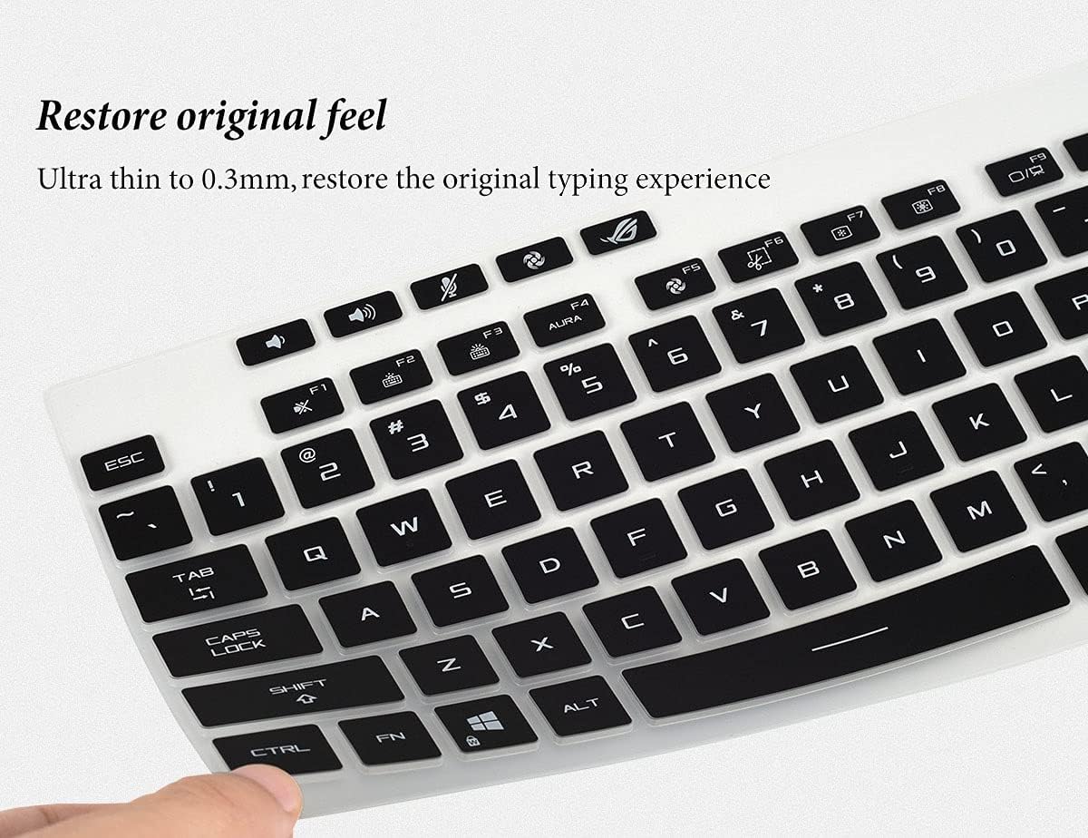 Funda de teclado para portátil ASUS ROG Strix G15 G513QR G513QR-ES96, ASUS ROG Strix G15 G513 G533ZX-XS96AS94 de 15.6 pulgadas (no apto para ASUS