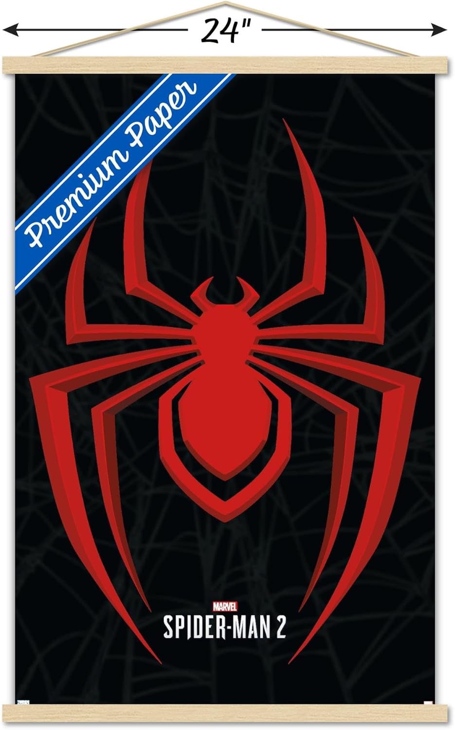 Trends International Marvel’s Spider-Man 2 – Póster de pared con marco magnético Miles Morales