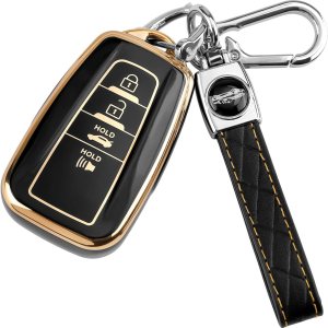 COGEEK – Funda para llavero Toyota con llavero, funda para llave de TPU suave de alta calidad, protección de 360, para Camry Highlander RAV4 Corolla COGEEK – Funda para llavero Toyota con llavero, funda para llave de TPU suave de alta calidad, protección de 360, para Camry Highlander RAV4 Corolla