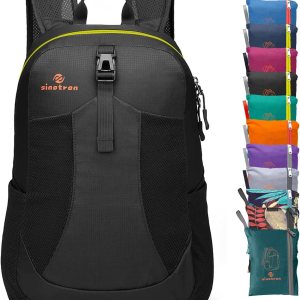 Sinotron Mochila de senderismo ligera de 22 litros, mochila pequeña de senderismo para mujeres y hombres, viajes, campamento y vacaciones Sinotron Mochila de senderismo ligera de 22 litros, mochila pequeña de senderismo para mujeres y hombres, viajes, campamento y vacaciones