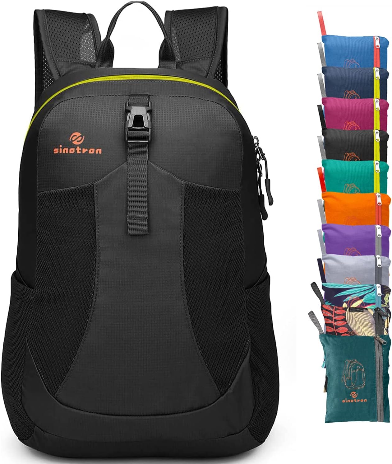 Sinotron Mochila de senderismo ligera de 22 litros, mochila pequeña de senderismo para mujeres y hombres, viajes, campamento y vacaciones