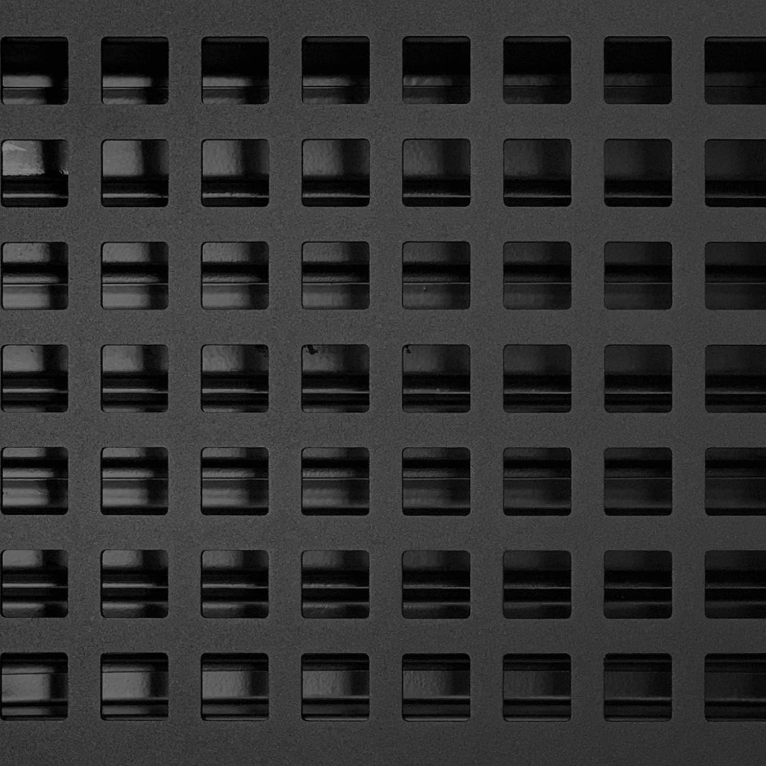 Madelyn Carter Cubierta de ventilación de estilo artesanal contemporáneo, interior de acero fundido sólido, controla el flujo de aire, 4 x 10