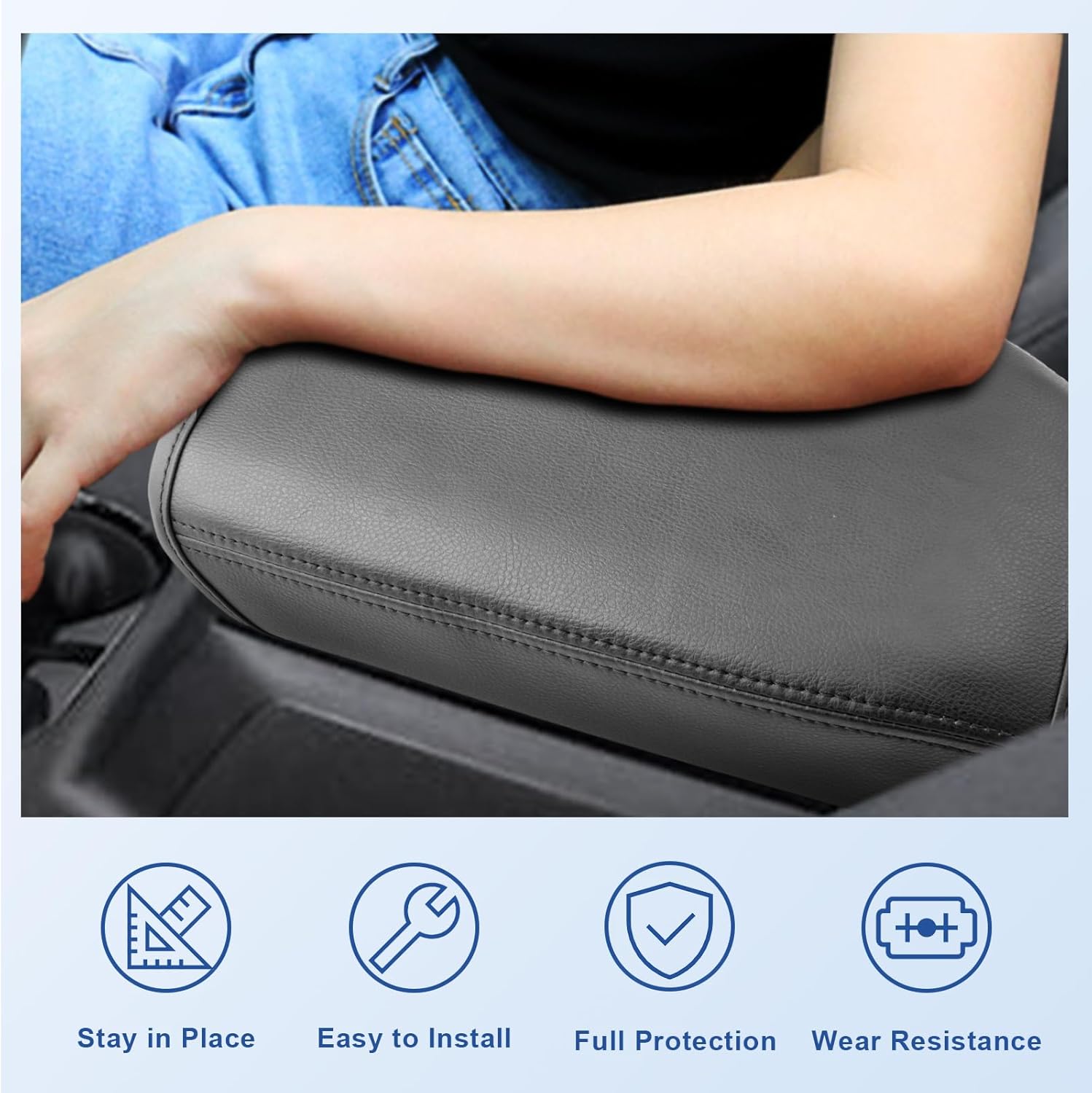 CDEFG Funda de consola central Colorado Canyon 2023 2024 para Chevy ColoradoGMC Canyon 2023 2024, funda para reposabrazos de consola media, cubierta