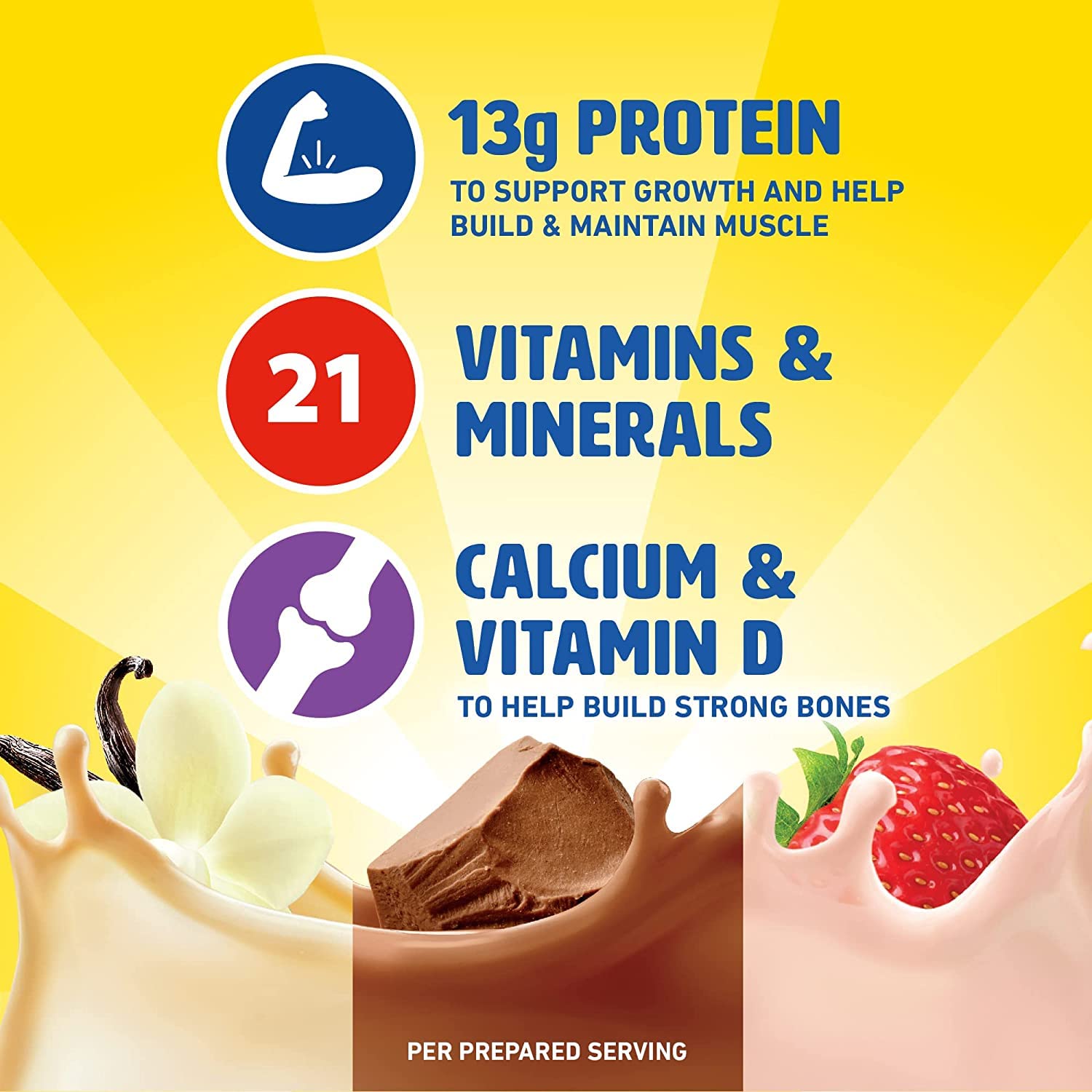 Carnation Instant Breakfast Essentials, paquete variado, 10 unidades, unidades de 1.26 onzas (paquete de 3)