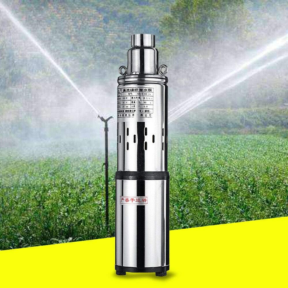 Bomba de agua sumergible solar Bomba sumergible de pozo profundo Bomba de agua solar Impulsor centrífugo de acero inoxidable Motor de cobre puro